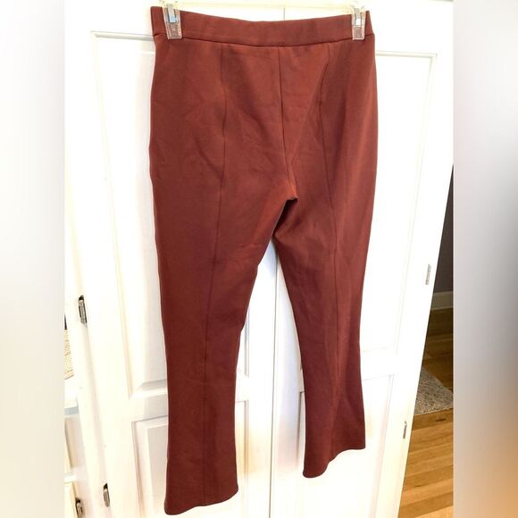 Theory Slim Kick Pull-On Scuba Flat Front Pant Women’s Trouser Pants Size Large - Picture 4 of 6